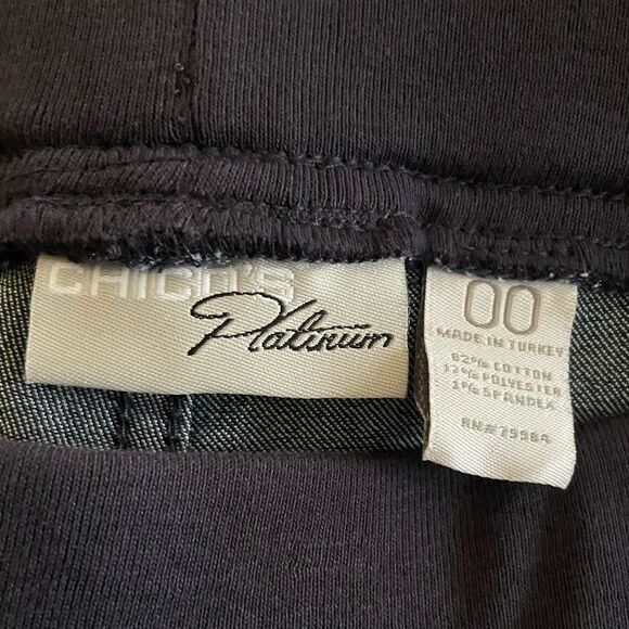 Chico’s Platinum Dark Blue Jeans Size. 00 (2) - Picture 3 of 6